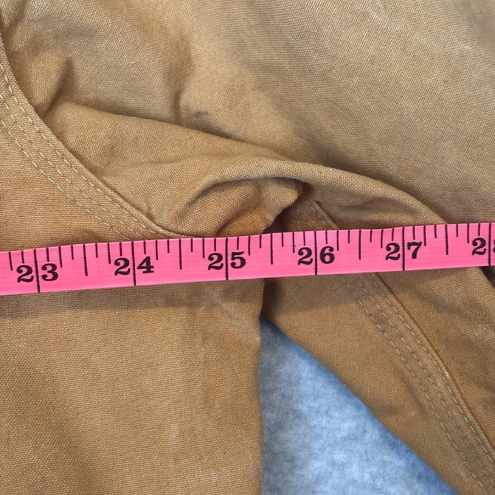 Vintage 70s Black Sheep Beige‎ Canvas Hunting Field Coat Large Distressed Jacket - Picture 9 of 16